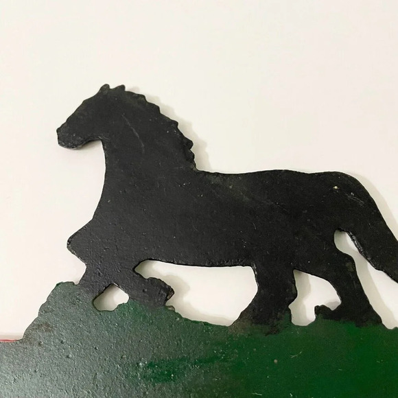 Cast  Iron Horse Welcome Door Hanger Sign Farmhouse Decor - Picture 15 of 16